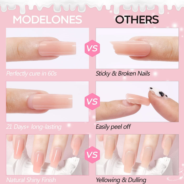 Dry Rose Poly Nail Gel Kit MODELONES #