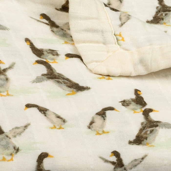 Duck Big Lovey Three-Layer Muslin Blanket - Babies in Bloom