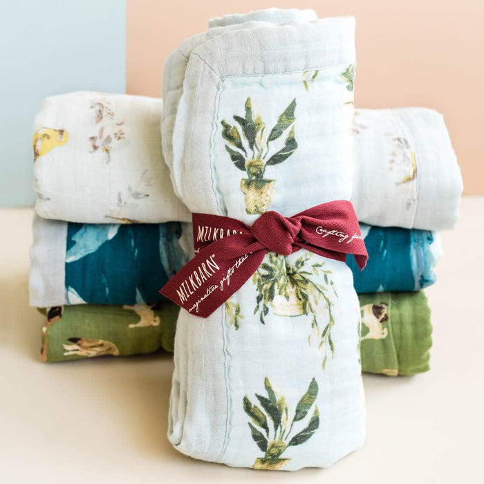 Duck Big Lovey Three-Layer Muslin Blanket - Babies in Bloom