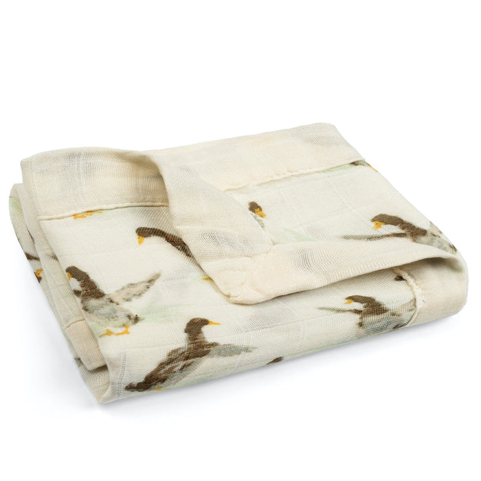 Duck Mini Lovey Two-Layer Muslin Security Blanket - Babies in Bloom