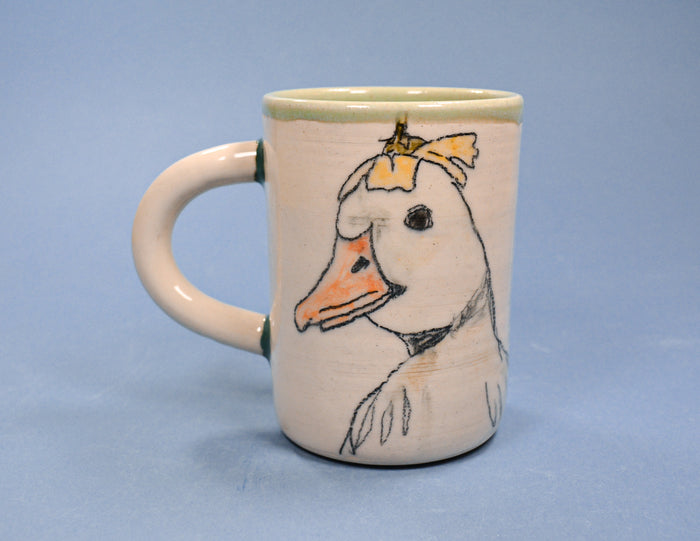 Duck with Tulip Hat Mug