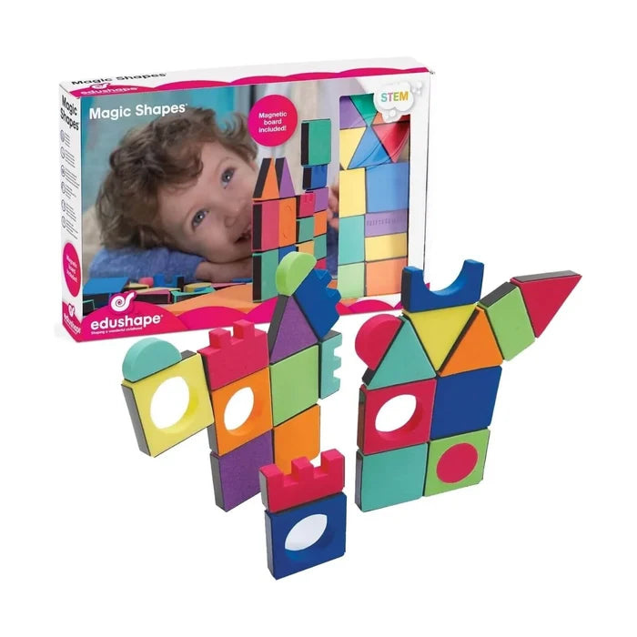 Edushape Magnetic Shapes with Board, 54 pcs - ebebek - Black Friday