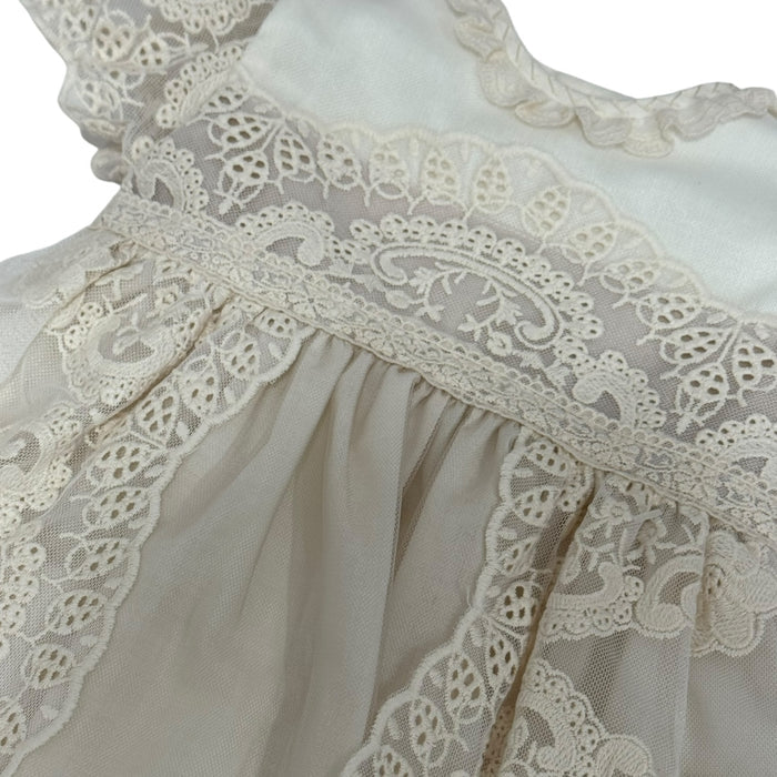 Edwarda Beige/Ivory Lace 3-pc Girl Set