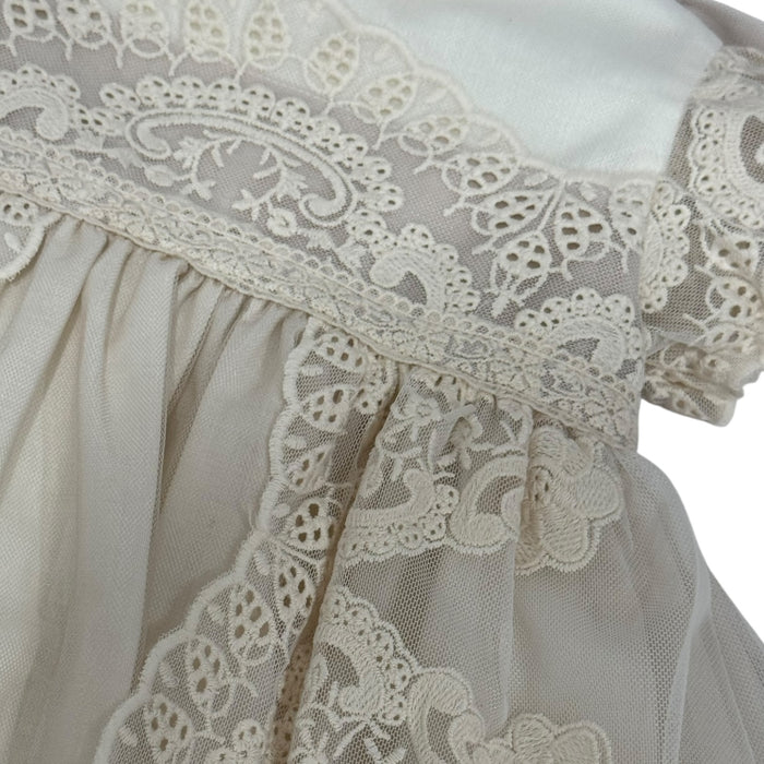 Edwarda Beige/Ivory Lace 3-pc Girl Set