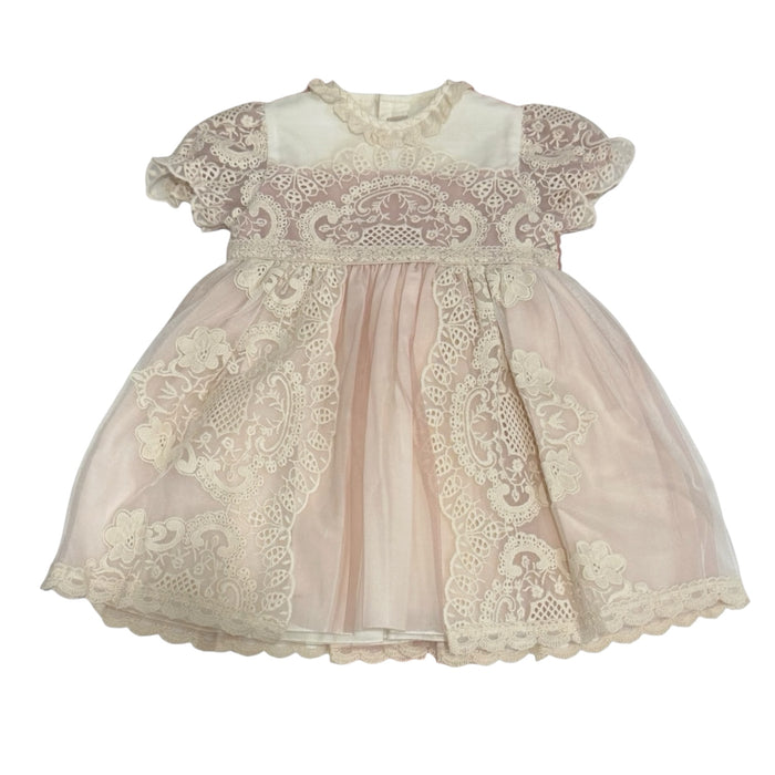 Edwarda Tower Dusty Pink Lace Girl Dress