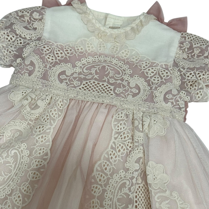 Edwarda Tower Dusty Pink Lace Girl Dress