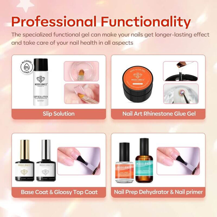 Elegant Poly Nail Gel Kit MODELONES #