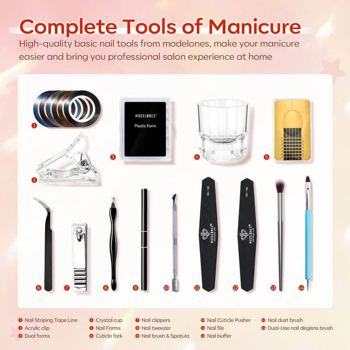 Elegant Poly Nail Gel Kit MODELONES #