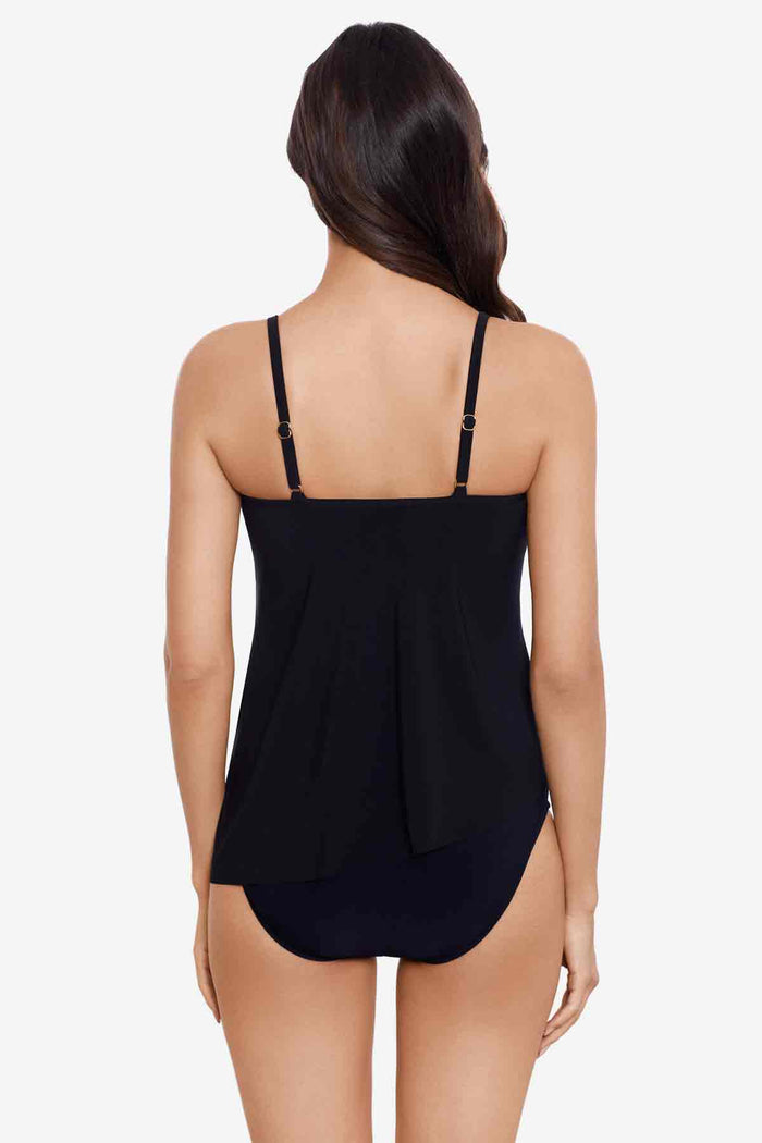 Eliza Tankini Top in Chain Link
