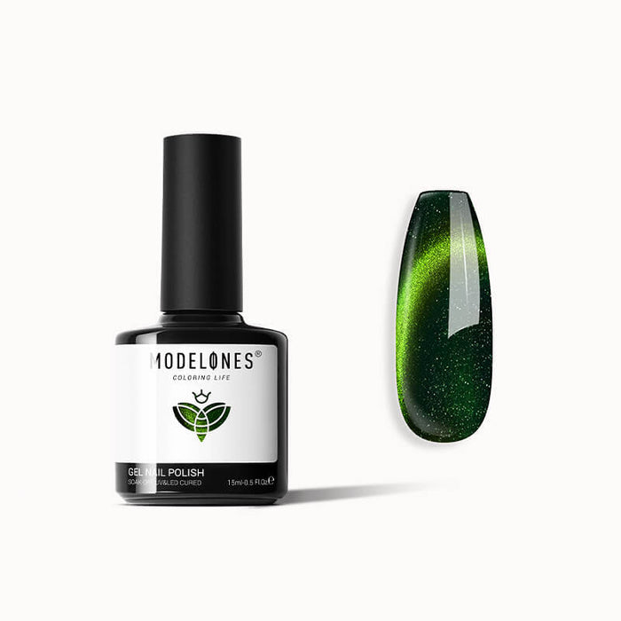 Emerald Forest - Modelones Gel Nail Polish Cat Eye Gel 15ml Inspire Gel MODELONES #emerald-forest
