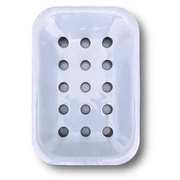 Enamel Soap Dish in Hydrangea Blue