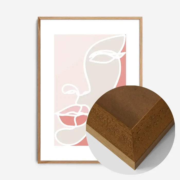21x30cm | 8¼ x 11¾in / Oak Wood Frame