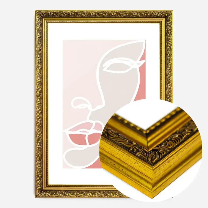 21x30cm | 8¼ x 11¾in / Gold Ornate Frame