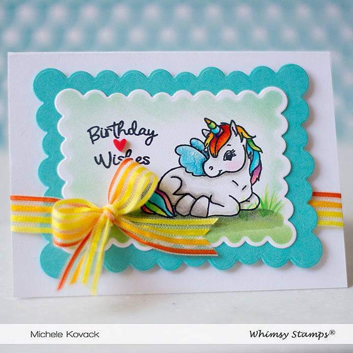 FaDoodles Frames Scalloped Rectangles Die Set - Whimsy Stamps