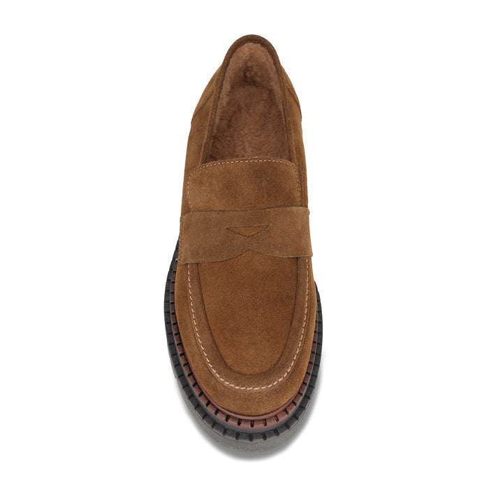 Fawn: Tan Suede Shoes Sole Bliss