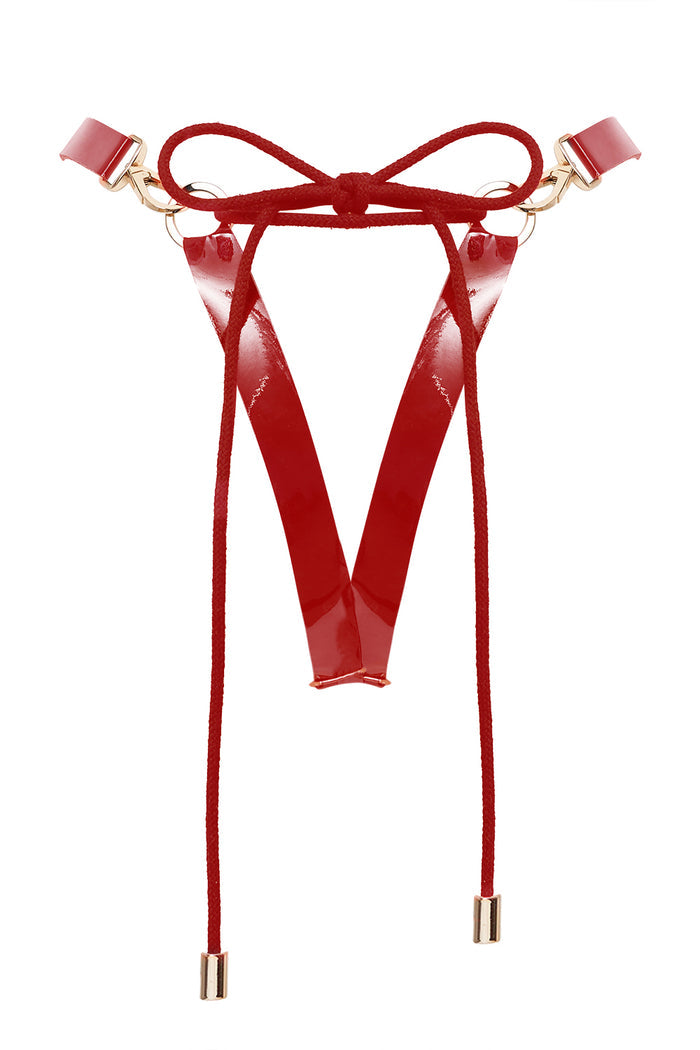 FireWoman Red open panties by Secret Room