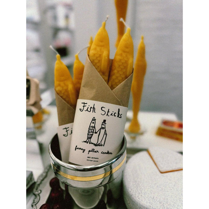 Fish Sticks Fancy Beeswax Candles