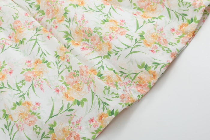 Floral Smocked Collared Dress - Lil Cactus