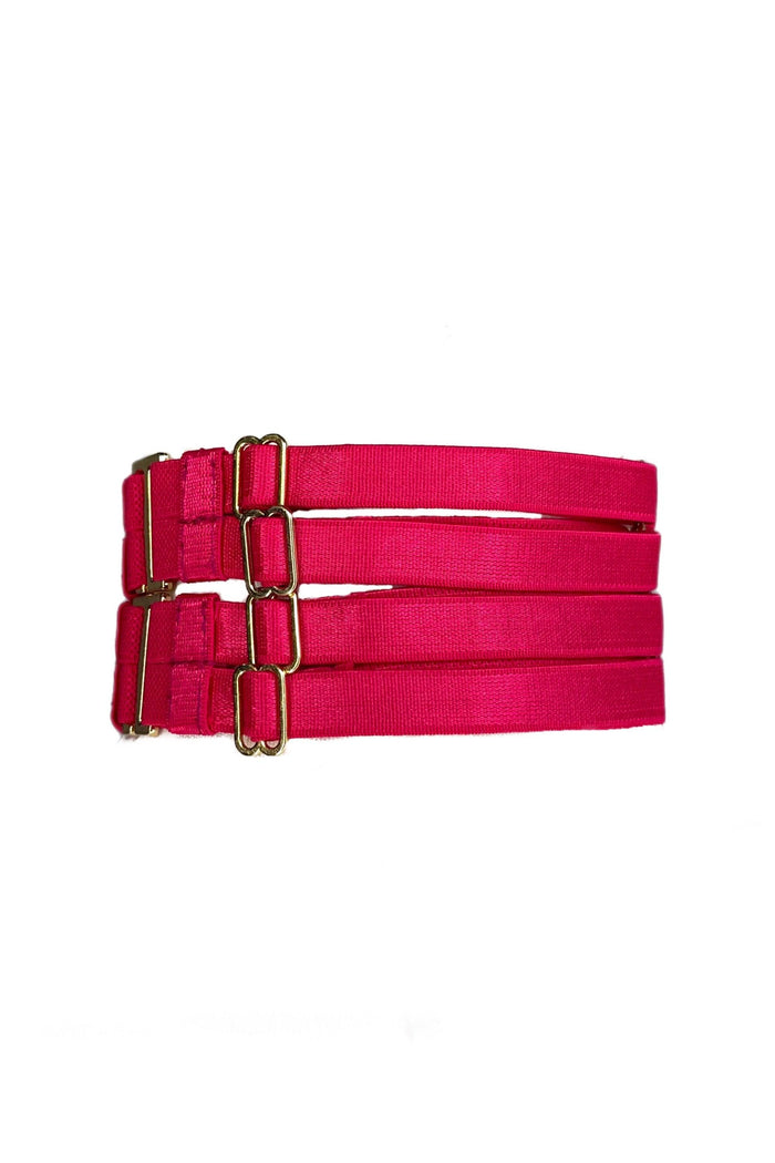 Fuchsia choker with ring - yesUndress