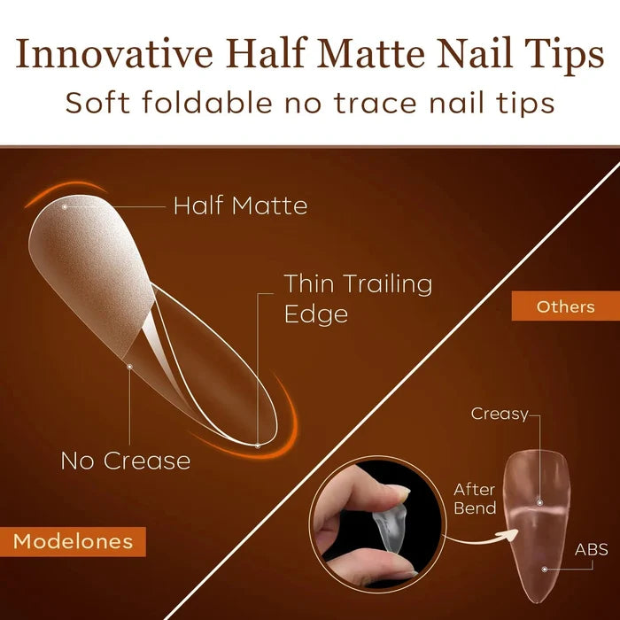500 Pcs Full Cover Nail Tips Nail Tip MODELONES #