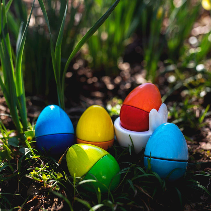 Fun with Sounds Wooden Eggs - Babies in Bloom