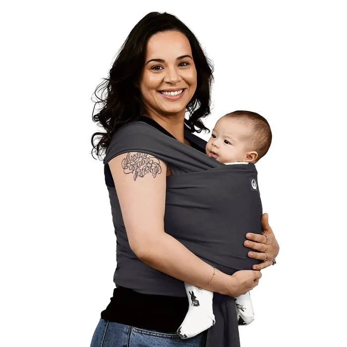 Gaia Carry Stretchy Baby Wrap Organic Cotton - Graphite - ebebek - Black Friday