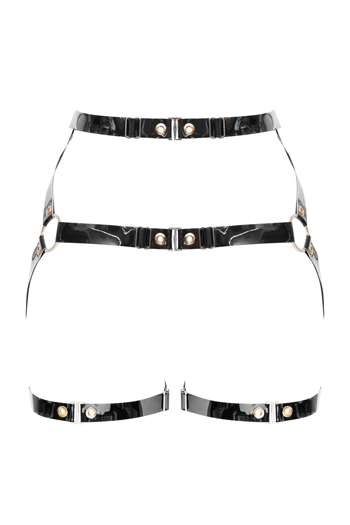 Geoma Black open belt by Secret Room