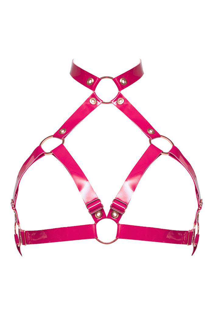 Geoma Fuchsia halter bra by Secret Room