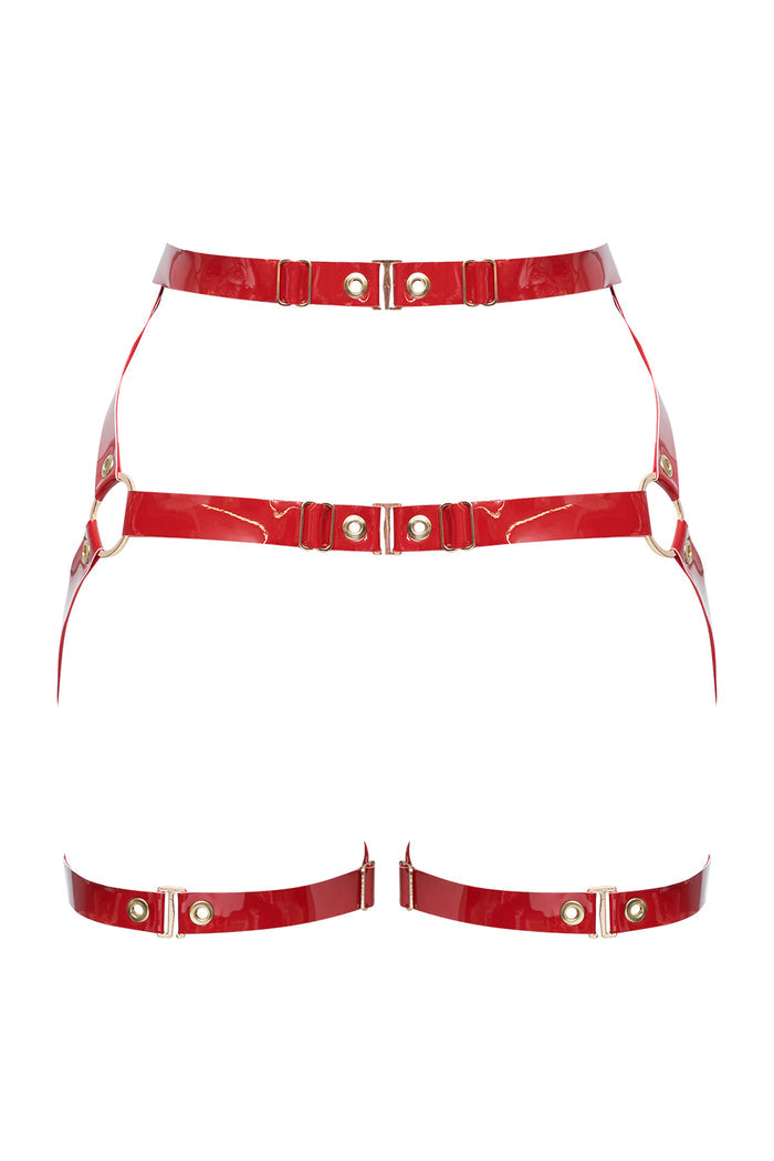 Geoma Red open belt by Secret Room