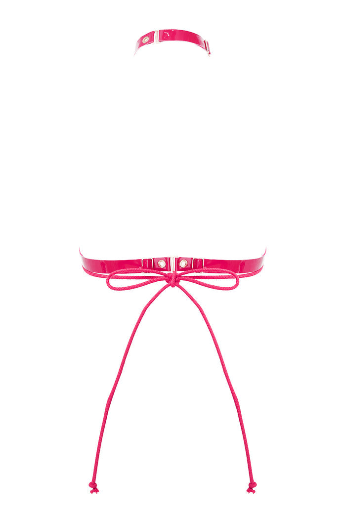Geoma Shibari Fuchsia halter bra by Secret Room