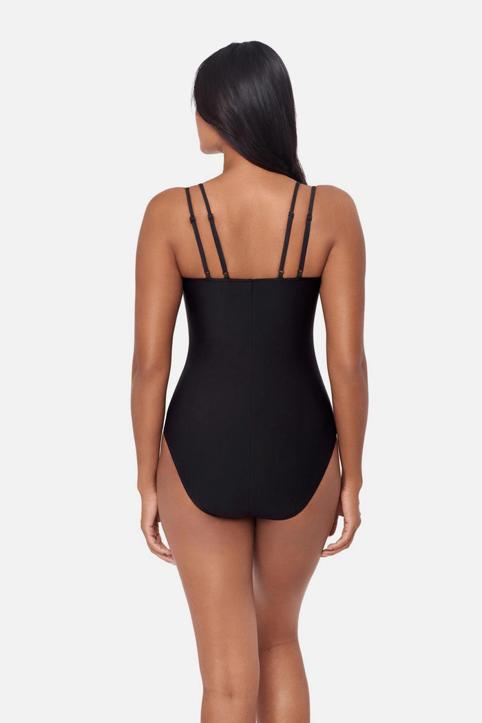 Back view of Georgie One Piece in Taj Mahal