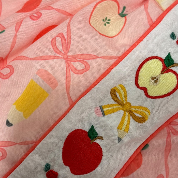 Gigi Back To School Girl Embroidered Dress