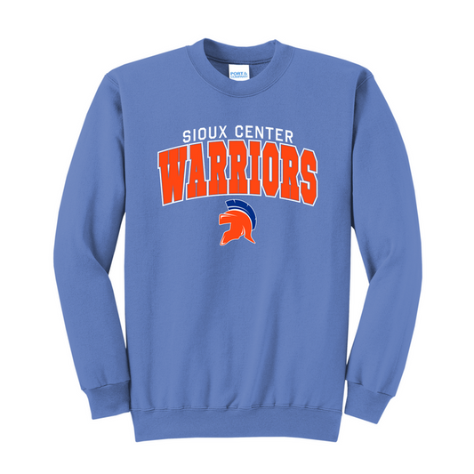 Gildan 18000 Heather Royal Varsity Crew Sweatshirt