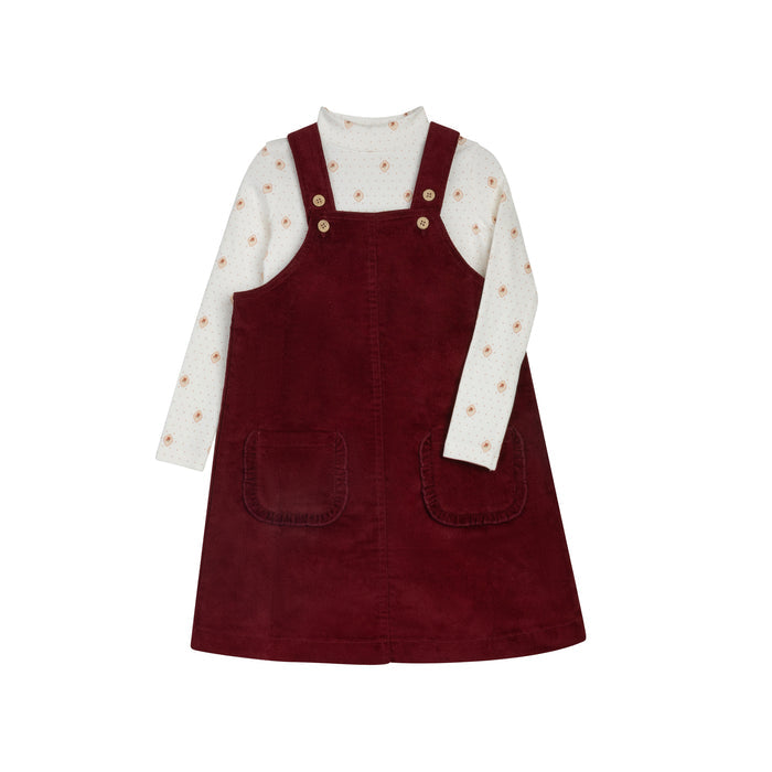Girls Jumper – Pink – Floral Dot