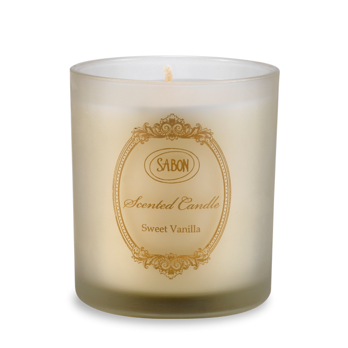 Glass Candle Sweet Vanilla