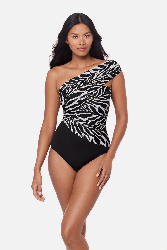 Goddess One Piece in Sand Tracks