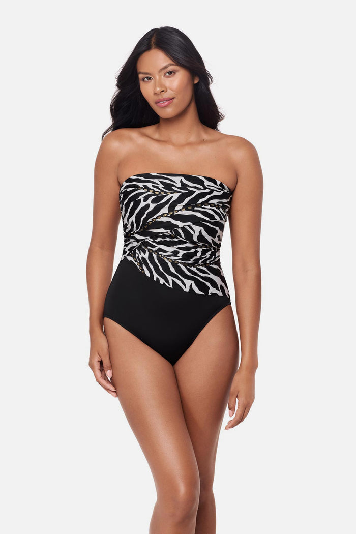 Goddess One Piece in Sand Tracks