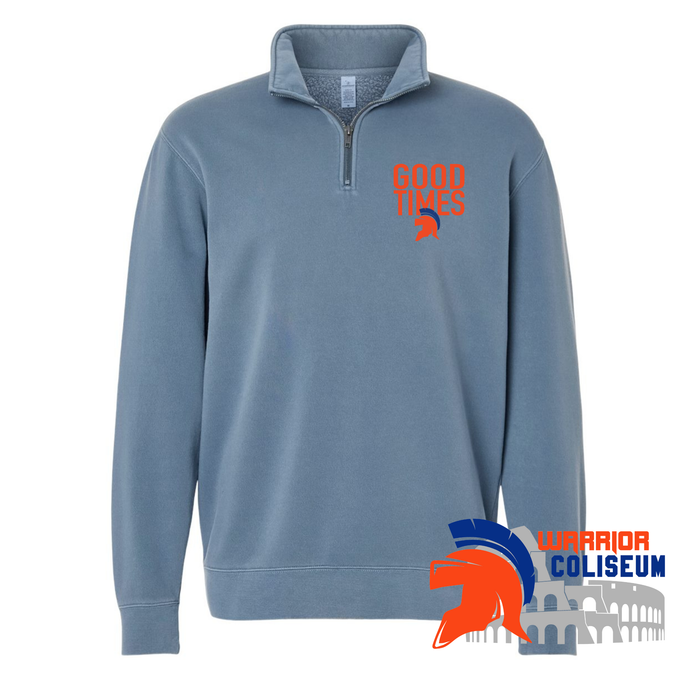 Good Times Independent Unisex Slate Blue Quarter-Zip Pullover PRM4600QZ