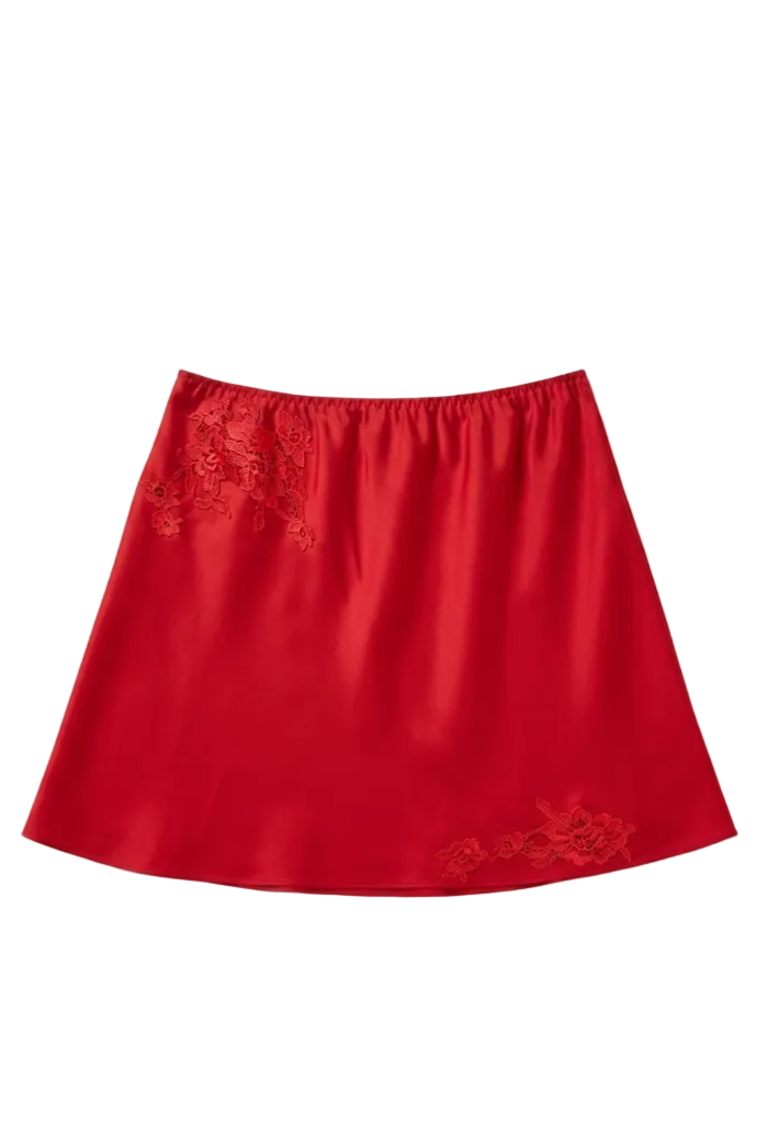 Grace Signatures red mini skirt