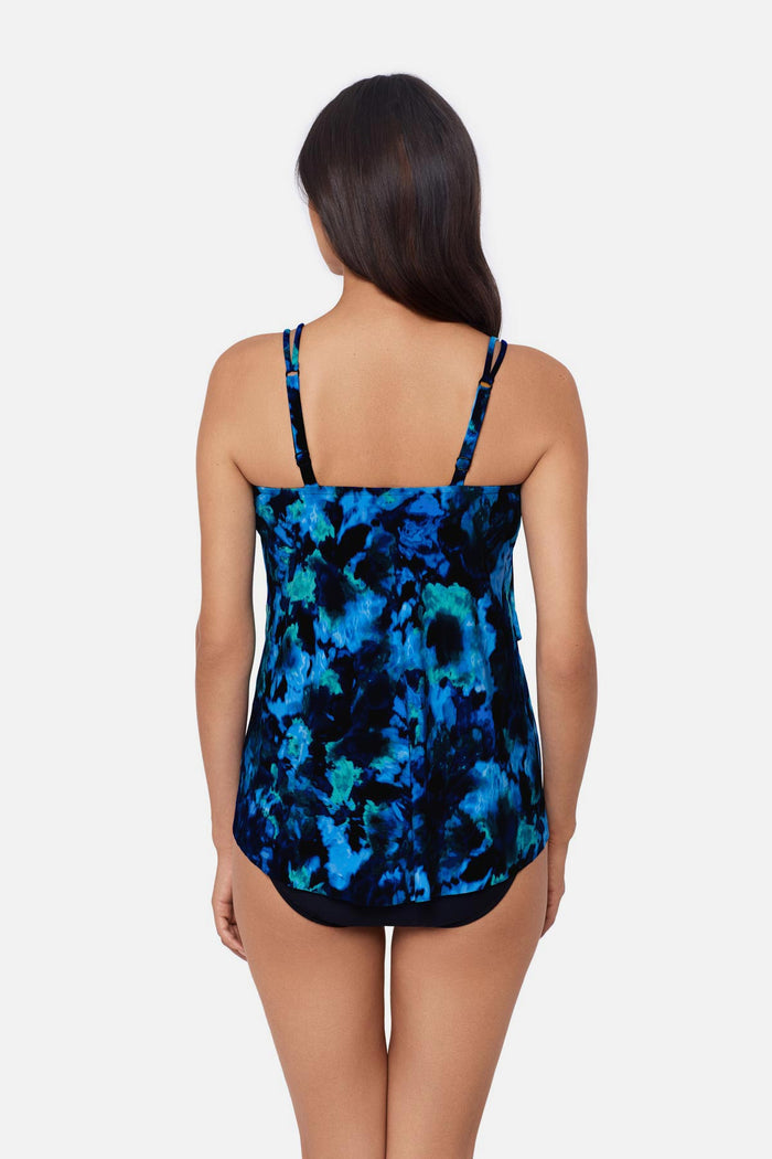 Back view of Gracie Tankini Top in Mashup