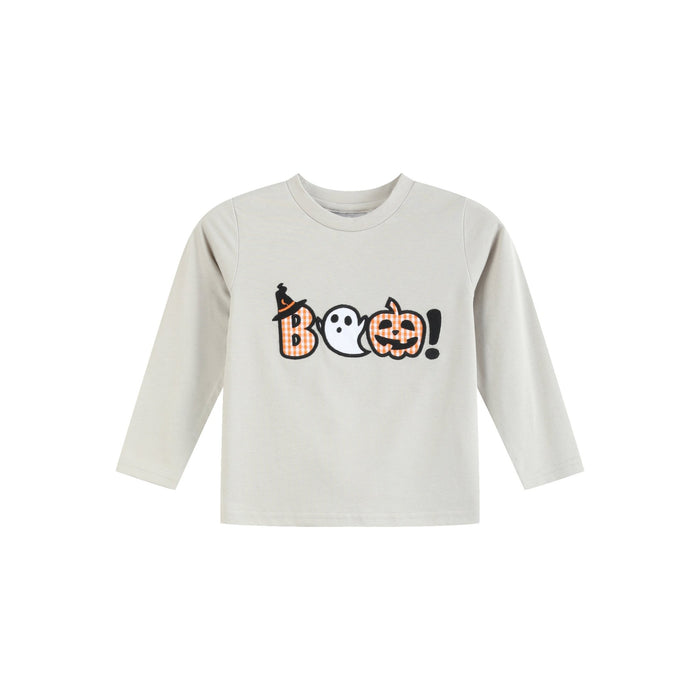 Gray Boo Applique Shirt and Pants Set - Lil Cactus