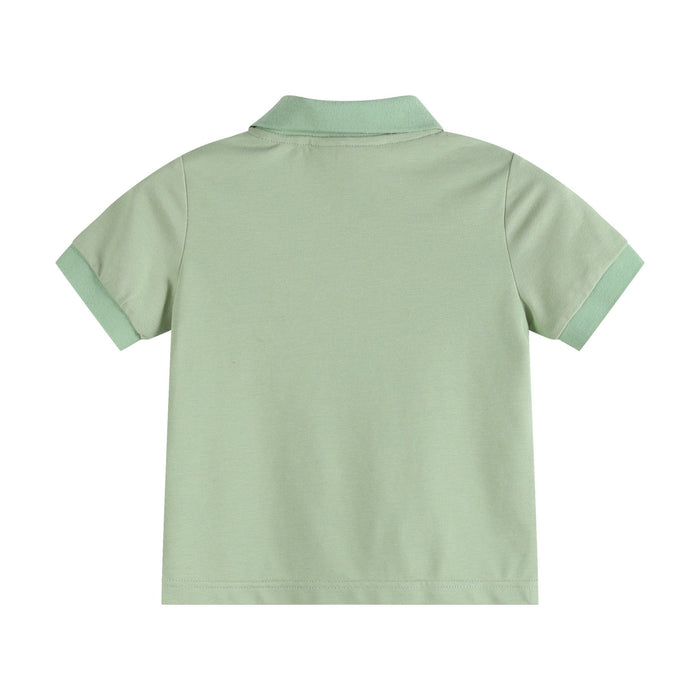 Green Tractor Golf Shirt - Lil Cactus