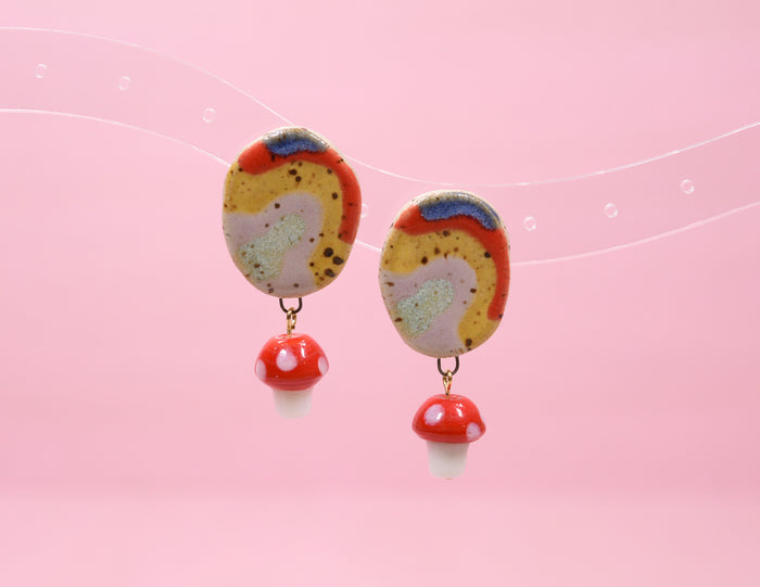 Groovy Mushroom Earrings