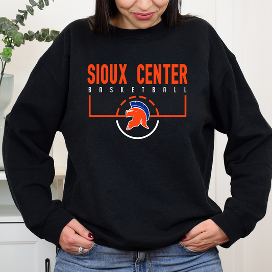 HALF COURT BASKETBALL SWEATSHIRT BELLA CANVAS