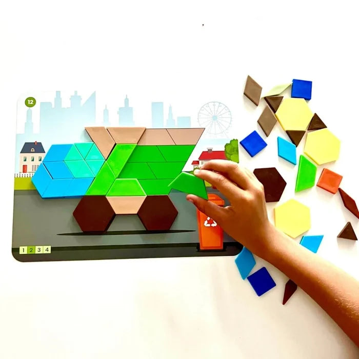 hand2Mind Recycling & Conservation Pattern Block Puzzle Set - ebebek - Black Friday