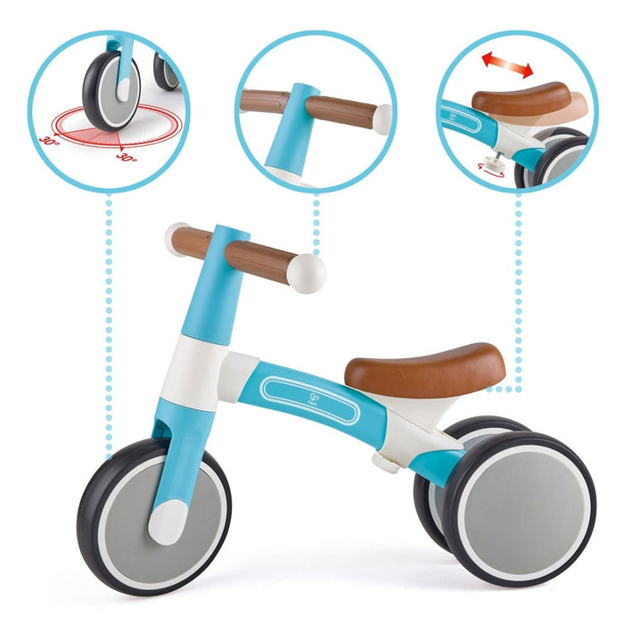 Hape First Ride Toddler Balance Bike, Blue - ebebek - Black Friday