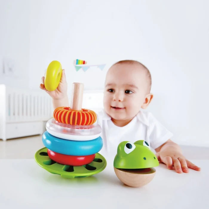 Hape Mr Frog Stacking Rings - ebebek - Black Friday