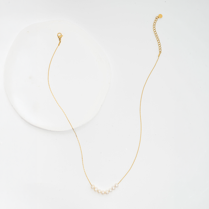 Harmony Pearl Cluster Necklace