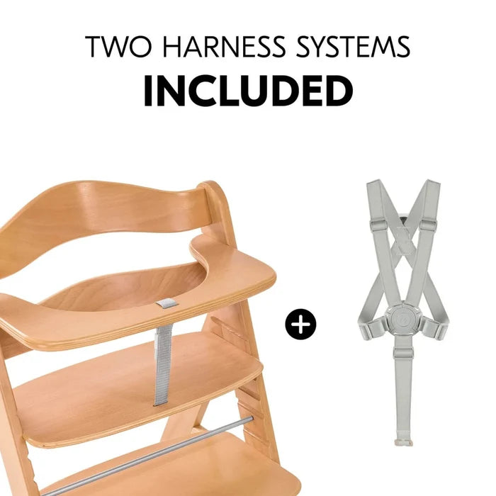 Hauck Alpha+ Wooden Highchair - Natural - Hauck - ebebek
