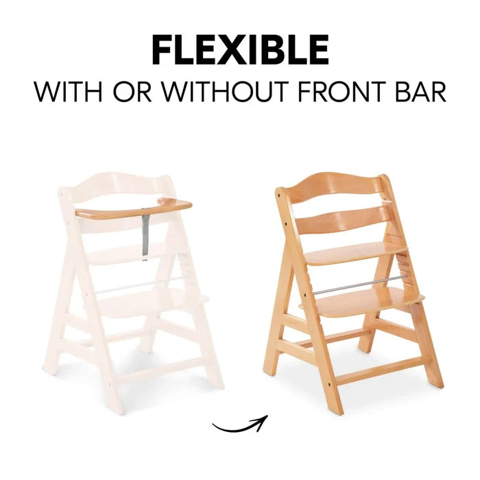 Hauck Alpha+ Wooden Highchair - Natural - ebebek - Black Friday